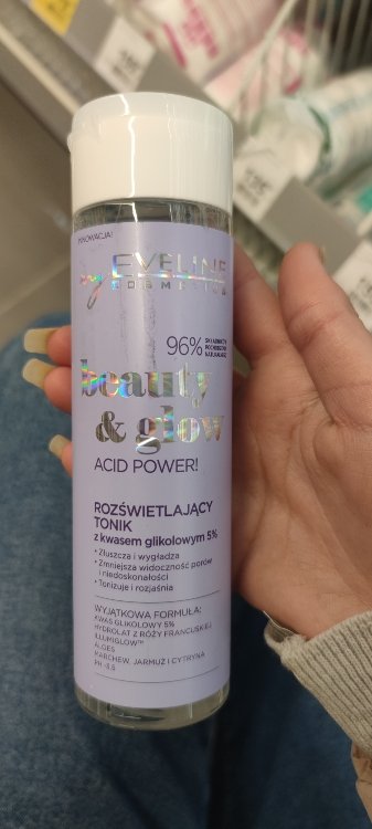 Eveline Cosmetics Beauty Glow Acid Power Rozświetlający Tonik z