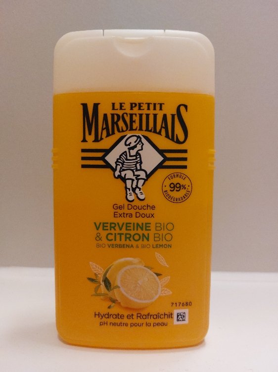 Le Petit Marseillais Gel Douche Extra Doux Verveine Citron Bio 250