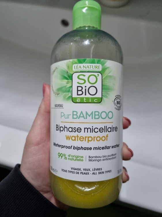 So Bio Étic Pur Bamboo Biphase Micellaire Waterproof 500 ml INCI