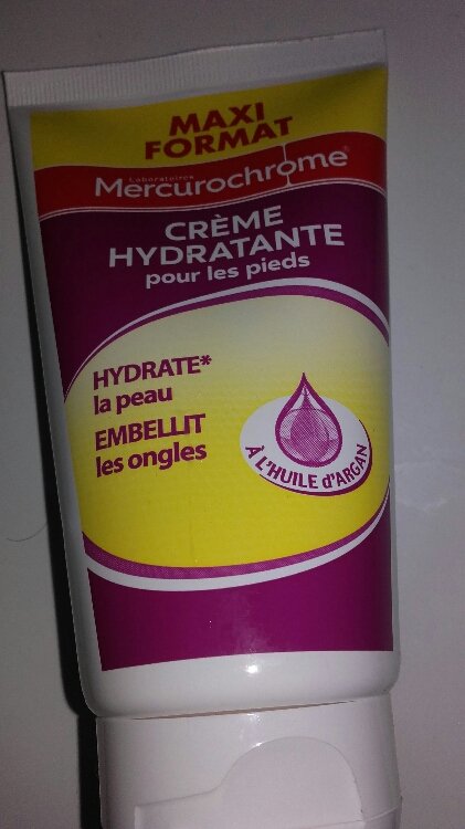 Mercurochrome Crème hydratante pieds INCI Beauty