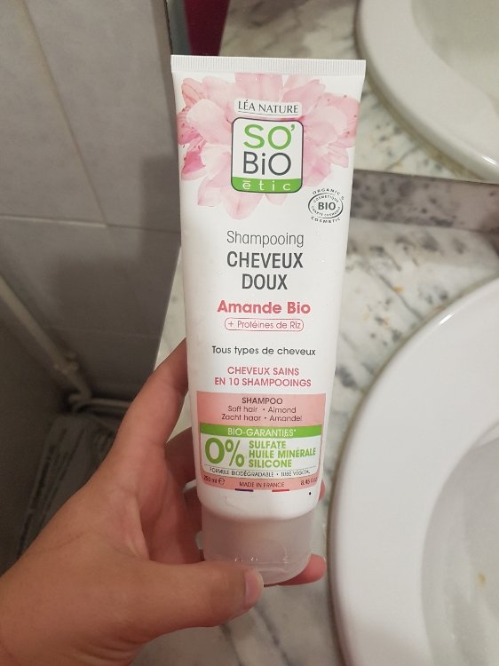 So Bio Étic Lait d Amande et Protéines de Riz Shampooing cheveux doux