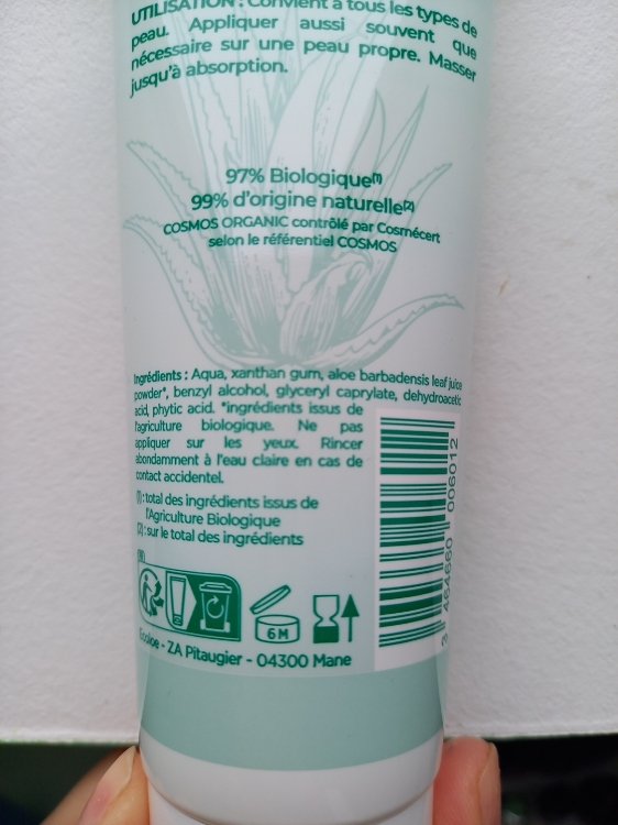 Ecolo Gel Hydratant Nourrissant Prot Ge Alo Vera Bio Ml Inci