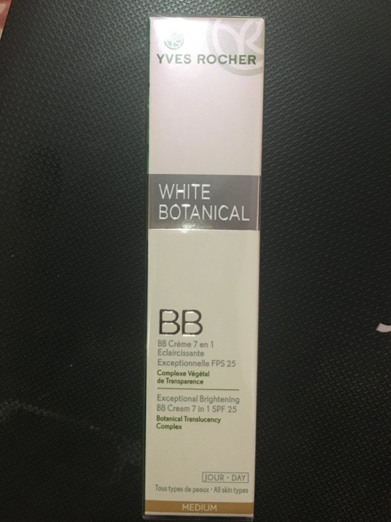 Yves Rocher White Botanical Creme 7 En 1 Eclaircissante Exceptionnelle Medium Fps 25 Inci Beauty
