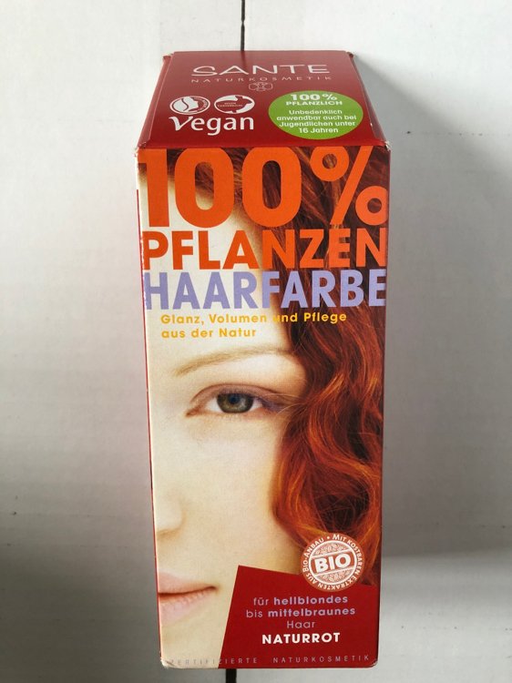 Naturkosmetik g INCI - - Beauty 100 Sante Naturrot Pflanzen-Haarfarbe