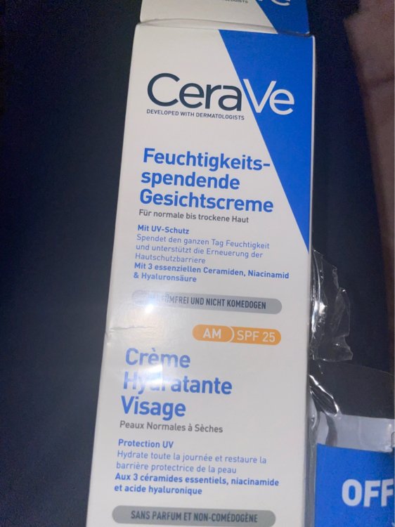 CeraVe Crème Hydratante Visage - 52 ml - SPF 25 - INCI Beauty