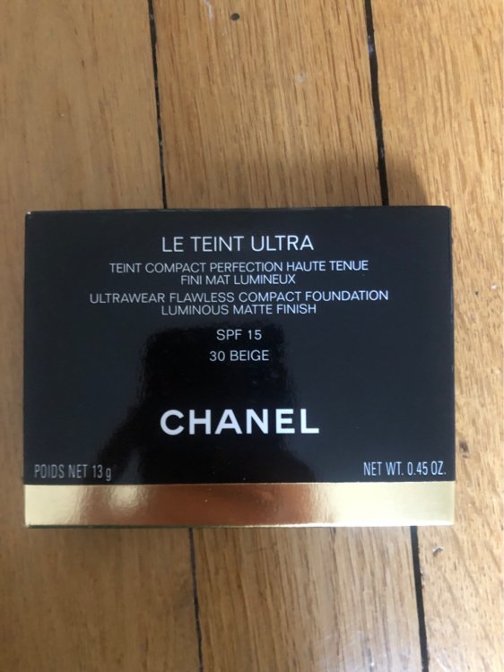 Chanel Le Teint Ultra Tenue 30 Beige - Teint compact haute perfection SPF15  - INCI Beauty