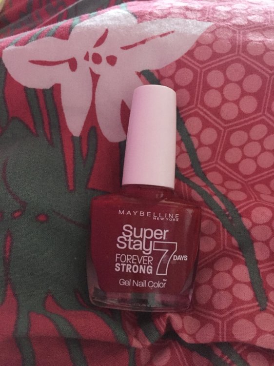 - sin INCI Gel Maybelline Stay 7 Forever Super - Beauty Strong - cherry Nail Nagellack Days Color™ 10 501 ml