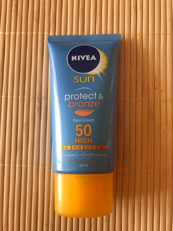 Kapper mentaal doos Nivea Sun Protect & Bronze Face cream SPF50 - INCI Beauty