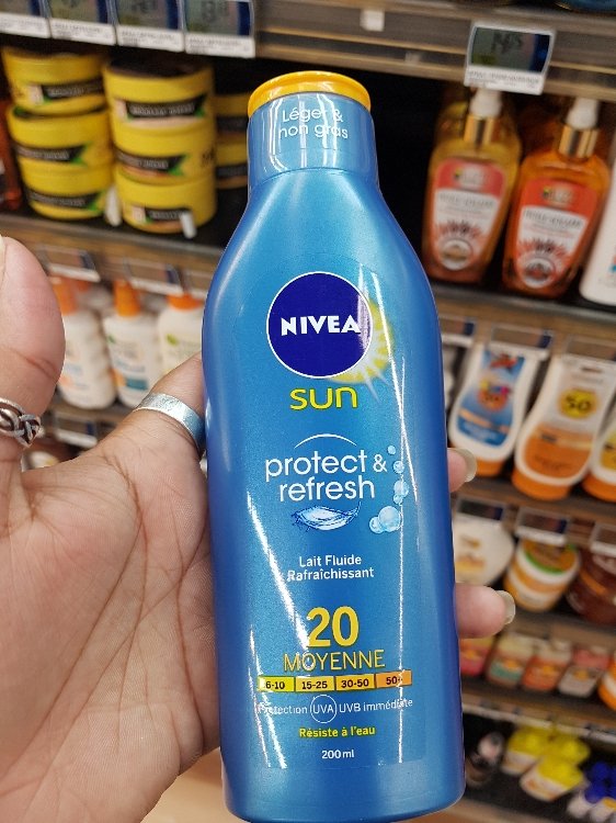 Ijveraar gemakkelijk Papa Nivea Sun Protect & refresh SPF20 - Lait fluide rafraîchissant - INCI Beauty