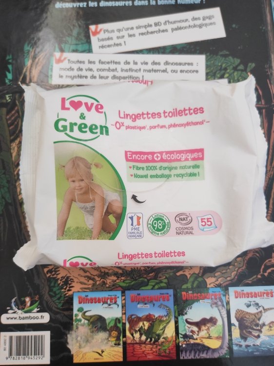 Love and Green Lingettes pour bébé à l'eau