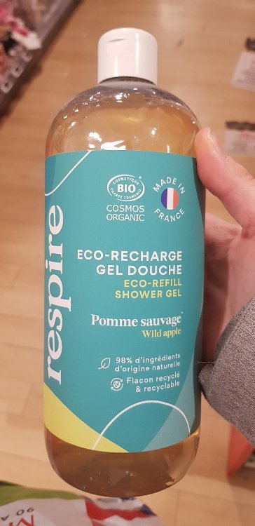 Respire Éco-Recharge Gel Douche Pomme Sauvage Bio 1 L - INCI Beauty
