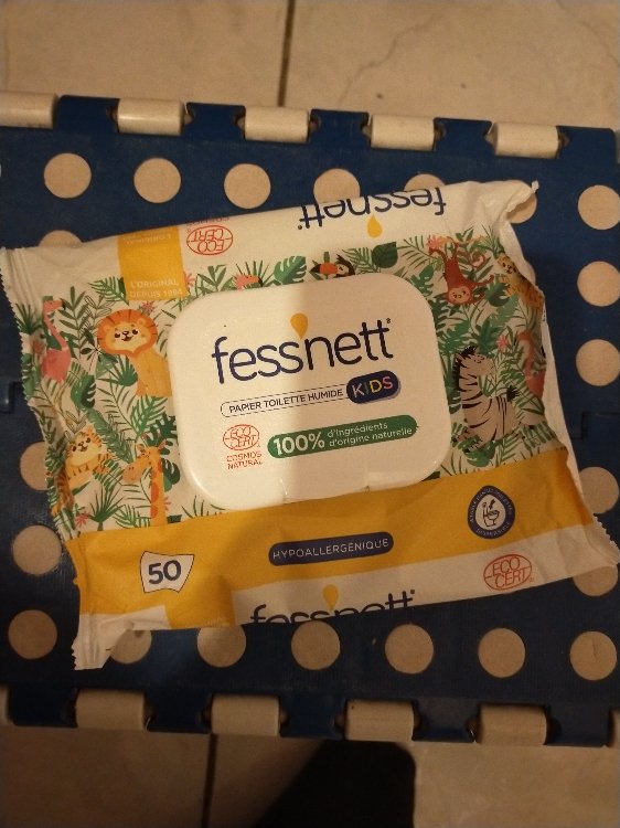 Fess'Nett Papier toilette humide, hypoallergénique x 50 - INCI Beauty