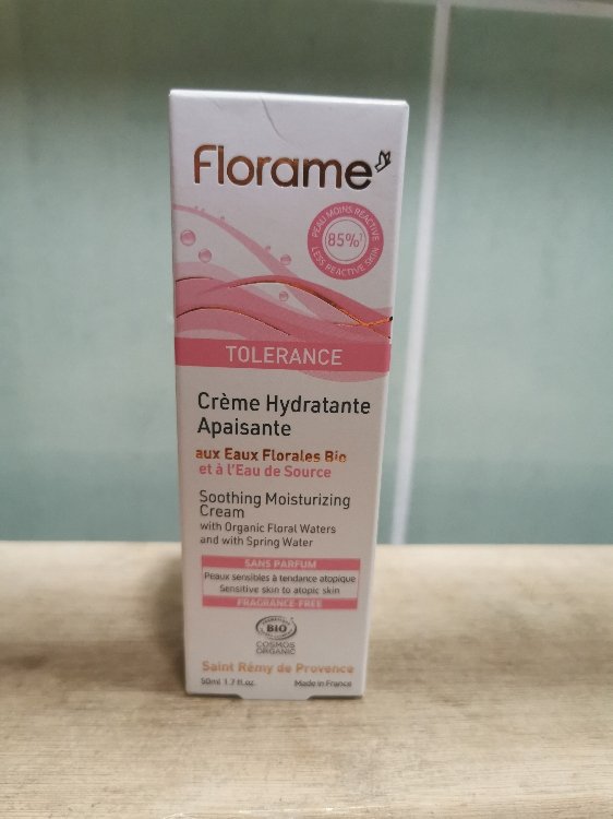 Florame Crème hydratante apaisante sans parfum peaux sensibles à tendance  atopique 50ml - INCI Beauty