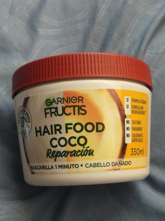 Garnier Fructis Hair Food Coco - Mascarilla de reparación 1 minuto 350 ml - Beauty
