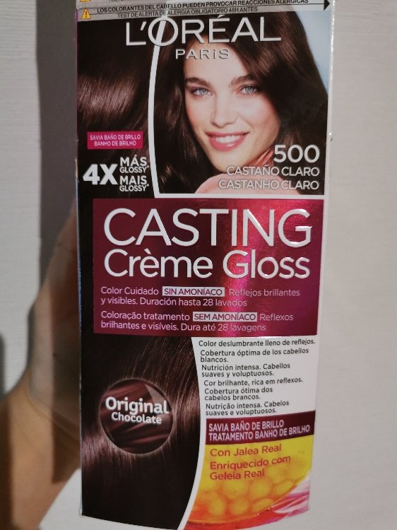 L'Oréal Ammonia-free color Casting Crème Gloss - 500: Light Brown - INCI  Beauty