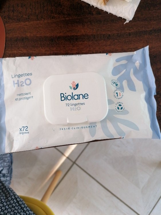 Biolane Bain & Toilette Lingette H2O 10 unités