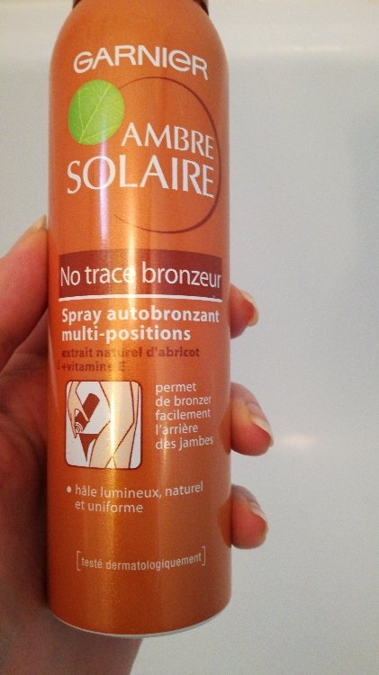 Spray Solaire multi-positions INCI autobronzant Beauty Garnier - Ambre