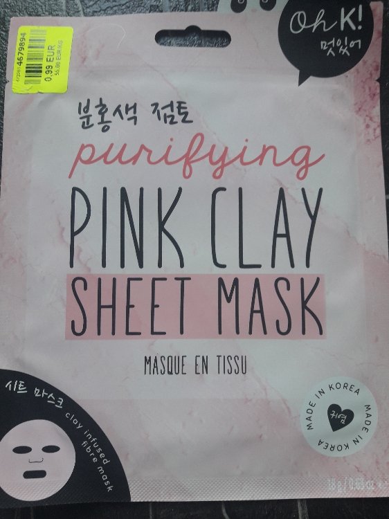 Forhandle ondsindet Stedord Oh K! Tuchmaske Pink Clay, 1 St - INCI Beauty