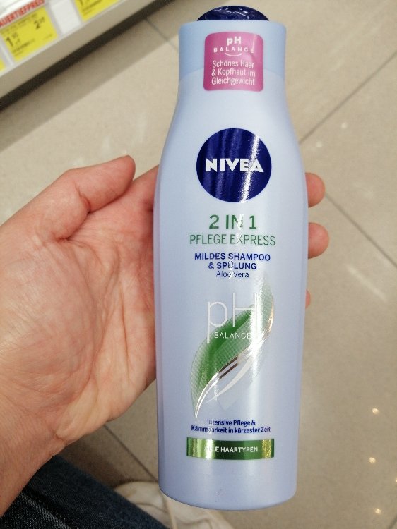 Hals Manifest Stikke ud Nivea 2 in 1 Pflege Express Mildes Shampoo & Spülung Aloe Vera - 250 ml -  INCI Beauty
