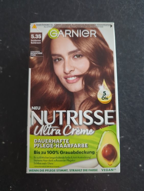 Garnier Creme Dauerhafte Pflege-Haarfarbe - Goldenes Beauty 5.35 Reh-Braun - INCI