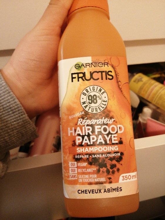 Garnier Fructis Hair Food Papaye Shampooing Reparateur Cheveux Abimes 350 Ml Inci Beauty