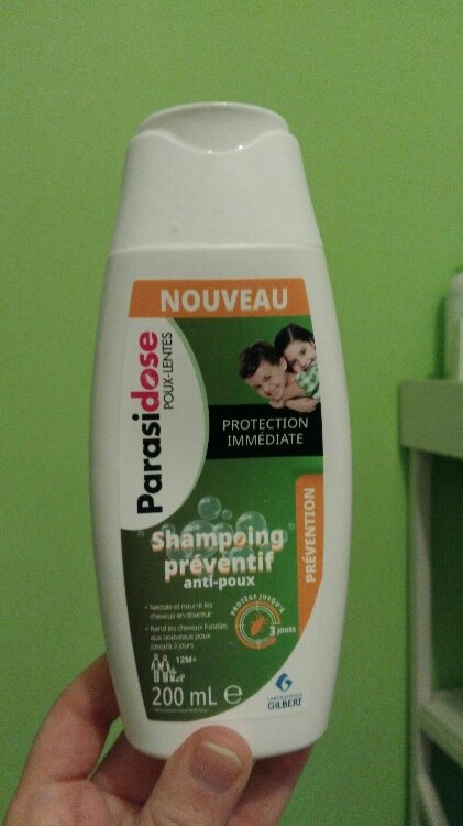 Shampooing préventif anti-poux Parasidose - shampooing anti-poux