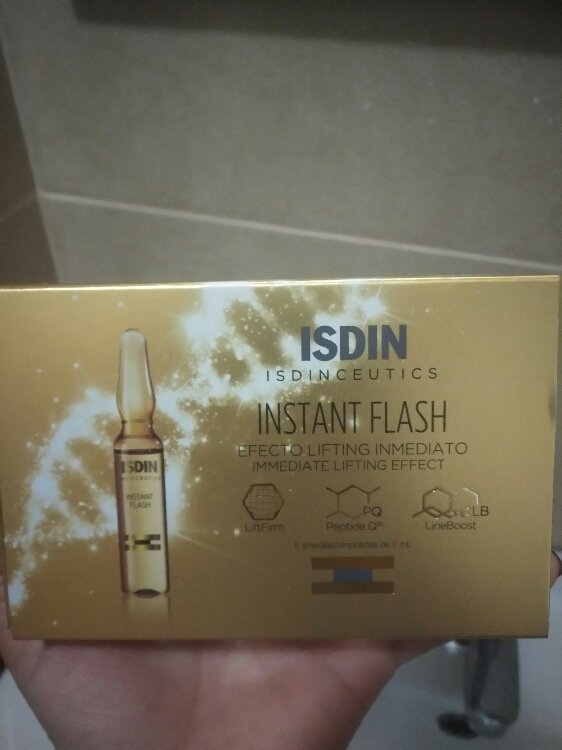 Isdin Isdinceutics Instant Flash, efecto lifting inmediato c/5