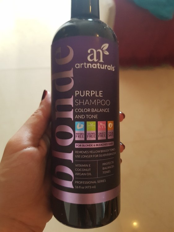 ArtNaturals Purple Shampoo Blonde Hair – (16 Fl Oz / – Protects, Balances and Tones – Bleached, Color Treated and Silver Hair - Sulfate Free. - INCI Beauty