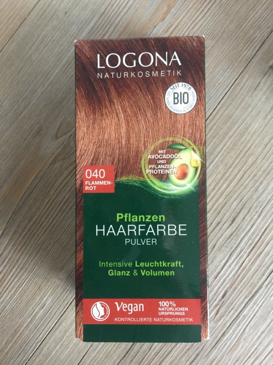 Flame - g - Colour Beauty Hair 040 100 Herbal INCI Red Logona