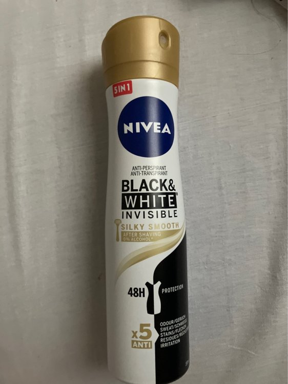 Nivea Black & White Invisible Silky Smooth Sprej - 150 ml - INCI