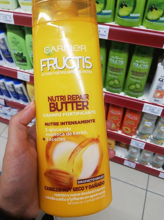 Garnier Fructis Nutri Repair Butter Shampoo - Very dry hair without  parabens - 360 ml - INCI Beauty