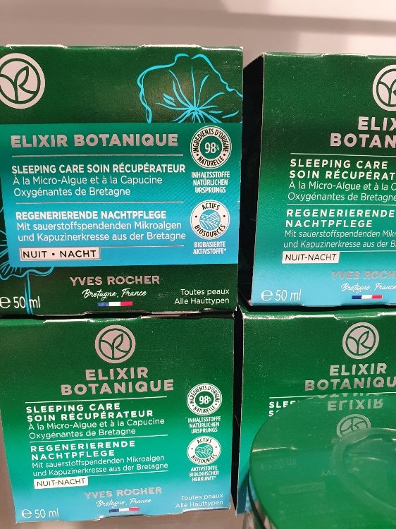 Yves Rocher Elixir Botanique - Sleeping Care Soin Récupérateur Nuit - 50 ml  - INCI Beauty