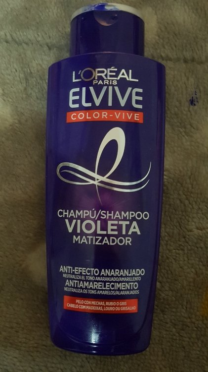 L'Oréal Elvive Violet Shampoo Color-Vive - Strand Hair, Blond or Gray - 200  ml - INCI Beauty