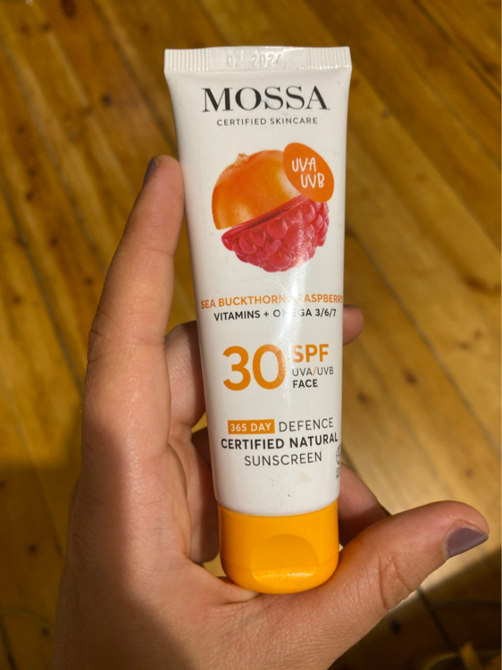 mossa 365 day defence certified natural sunscreen for face