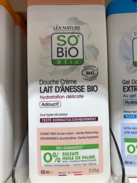 So'Bio Étic Lait d'ânesse - Douche crème Douceur & Soin - INCI Beauty