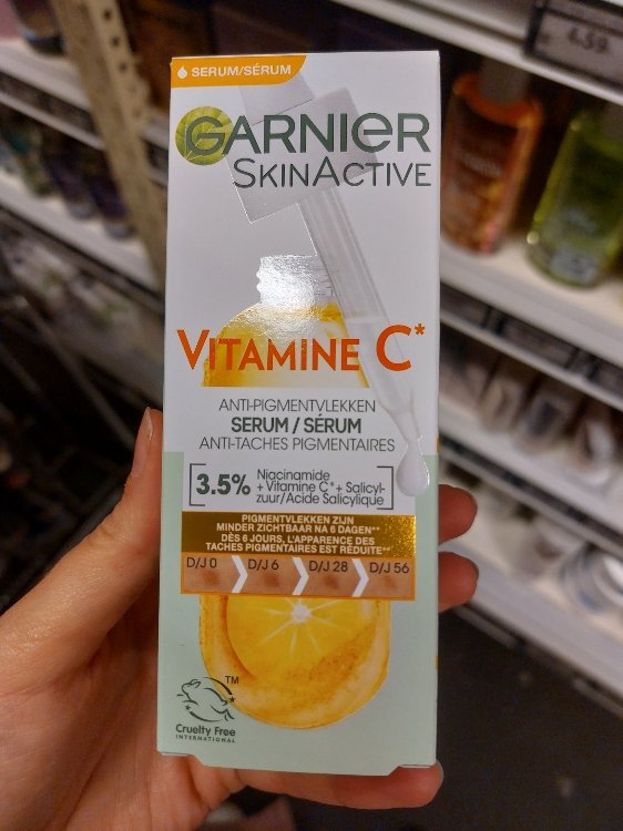 Garnier SkinActive Vitamine C Anti-pigmentvlekken Serum / Sérum Anti-taches  Pigmentaires - INCI Beauty