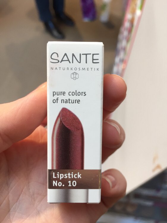 red Lipstick Naturkosmetik INCI brown 10 No. Sante Beauty (4,50 g) -