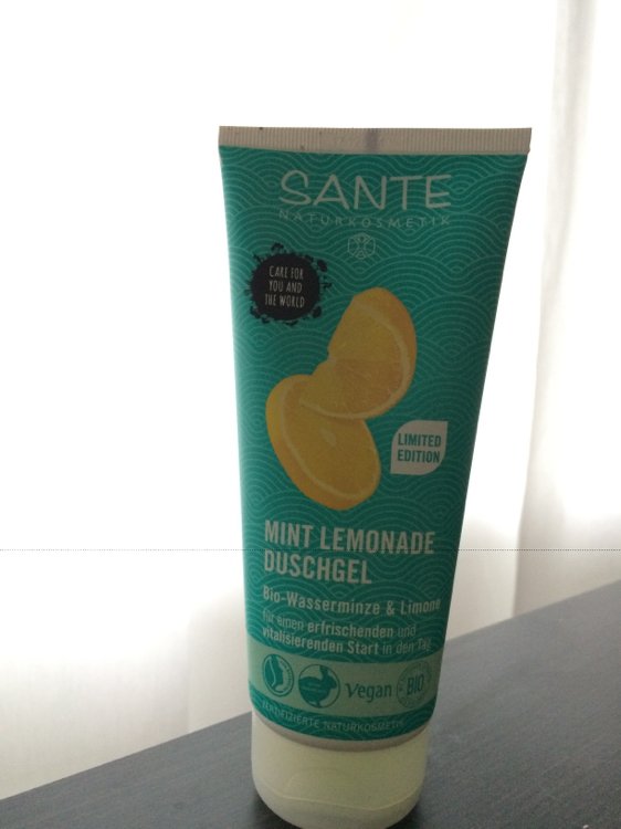 INCI Gel Mint Beauty Sante - Naturkosmetik Lemonade douche