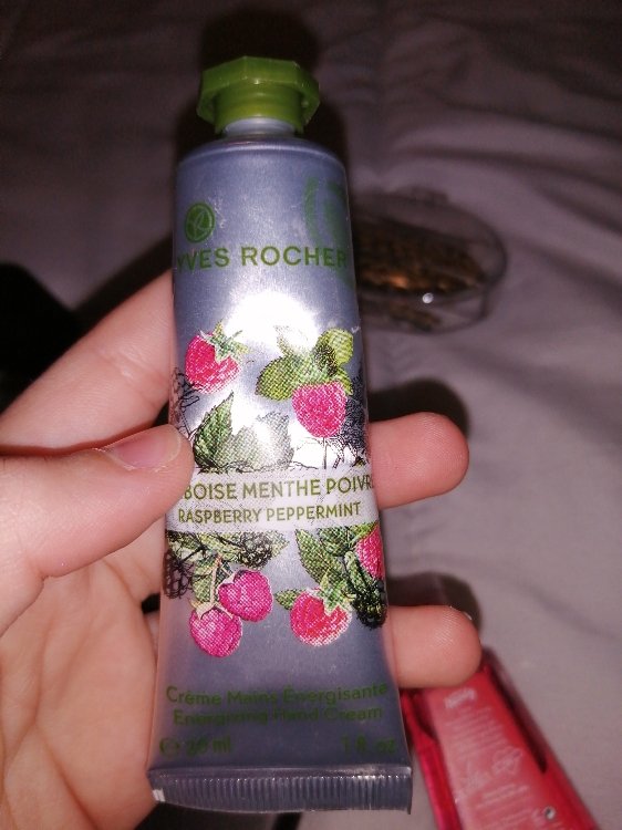 Yves Rocher Crème Mains Energisante Framboise Menthe Poivrée - Tube 30 ...