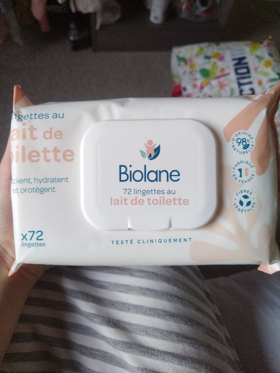 Biolane Lingettes au Lait de Toilette X72 - INCI Beauty