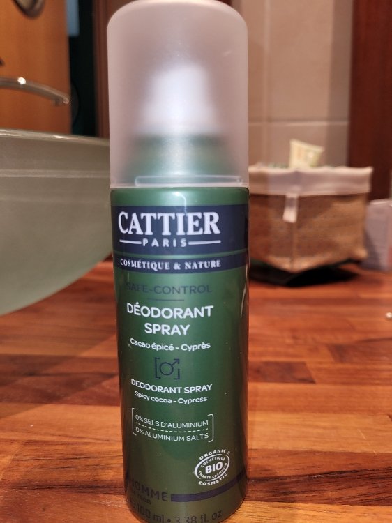 udstilling lustre latin Cattier Déodorant spray homme sans sel d'aluminium - 100ml - INCI Beauty