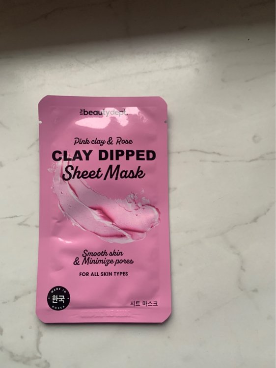 The Beauty Dept Pink Clay And Rose Clay Dipped Sheet Mask Inci Beauty