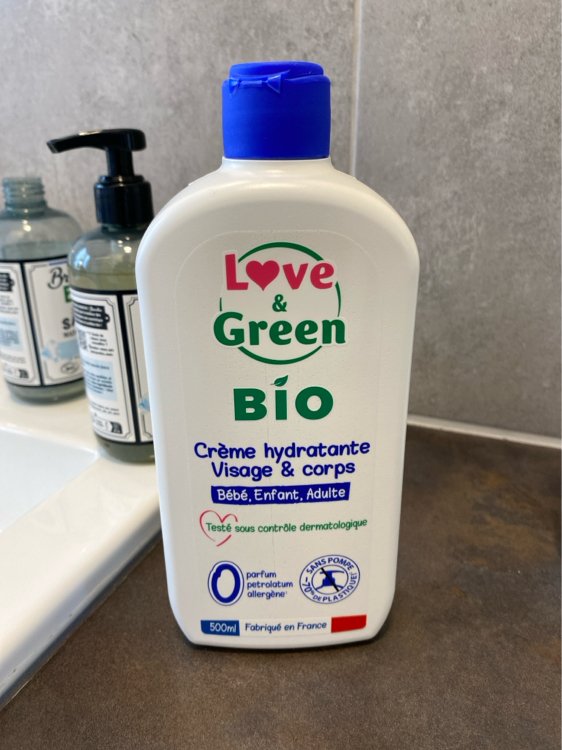 Love & Green Crème Hydratante Visage & Corps Bio - 500 ml - INCI Beauty