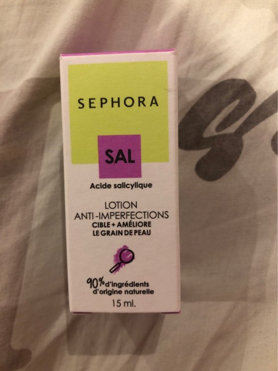 Sephora Lotion Anti-imperfections acide salicylique cible et améliore ...