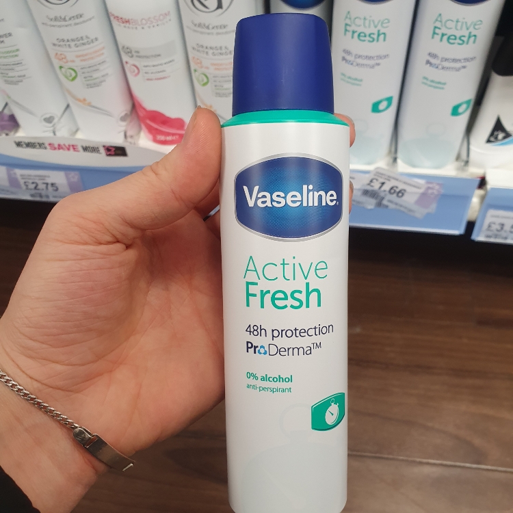 Vaseline Deodorant Antiperspirant 48h Active Fresh - 150 ml - INCI Beauty