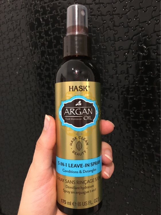 Hask Argan Oil from Morocco - 5-in-1 Leave-In Spray, Conditions & Detangles  (175 mL) - INCI Beauty
