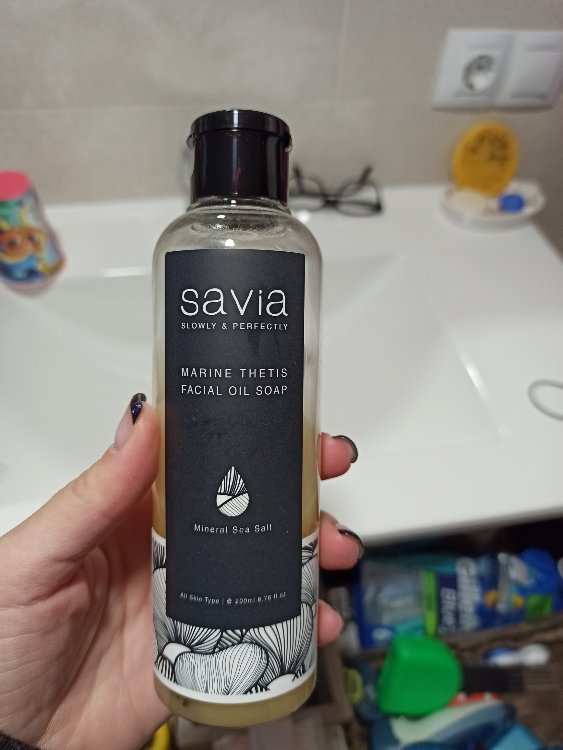 Savia: Aceite facial limpiador orgánico - Marine Thetis Facial Oil Soap  200ml