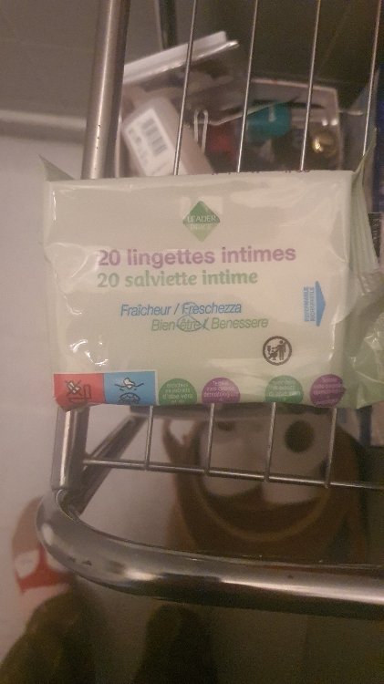 Leader Price Lingettes papier toilette - 60 lingettes - INCI Beauty