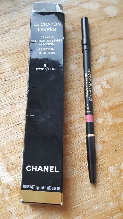 Chanel Le Crayon Lèvres 91 Rose Délicat - Crayon contour des lèvres  précision - INCI Beauty