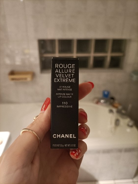 Chanel ROUGE ALLURE VELVET EXTRÊME - Le Rouge Mat Intense - 110 Impressive  (3,5 g) - INCI Beauty